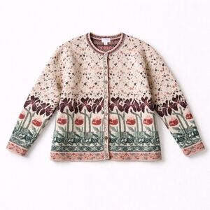 Floral Patterned Cardigan